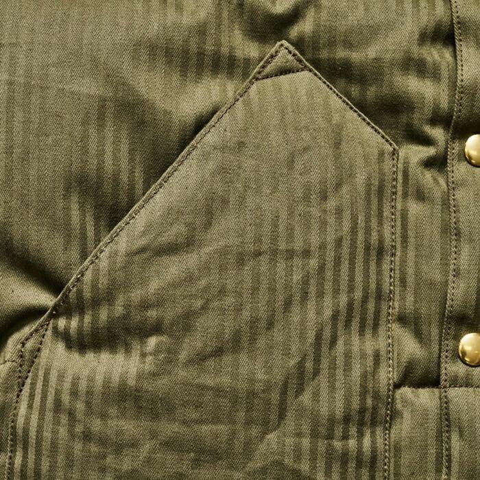 WAREHOUSE ウエアハウス ダウンベスト Lot 2236 ROCKY MOUNTAIN × WAREHOUSE HBT DOWN VEST ロッキーマウンテンの画像