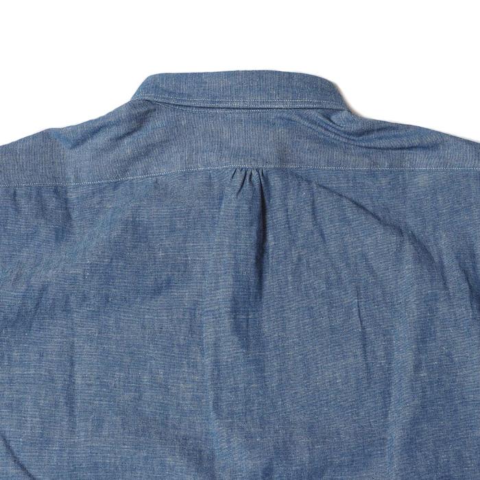 WAREHOUSE（ウエアハウス） シャツ Lot 3047 ROUND COLLAR CHAMBRAY