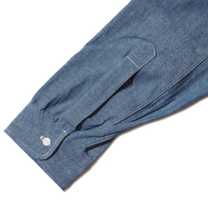 WAREHOUSE（ウエアハウス） シャツ Lot 3047 ROUND COLLAR CHAMBRAY