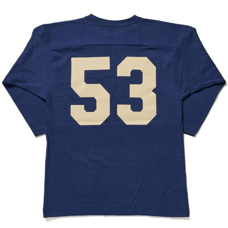 WAREHOUSE（ウエアハウス） Tシャツ Lot 4063 7分袖フットボールT BLUE