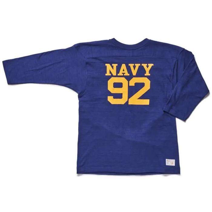 WAREHOUSE（ウエアハウス） Tシャツ Lot 4063 7分袖フットボールT NAVY