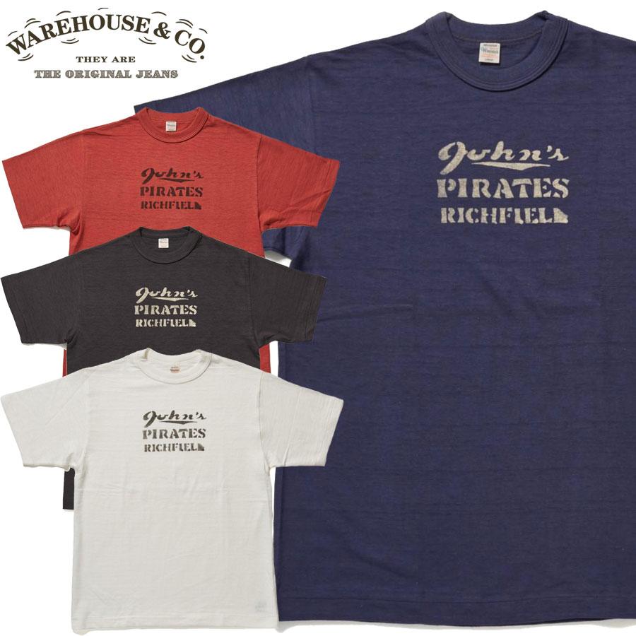 WAREHOUSE（ウエアハウス） Tシャツ Lot 4601 PIRATES メンズ 半袖