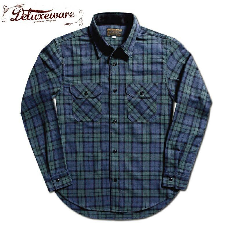 デラックスウエア　ネルシャツ DELUXEWARE（デラックスウエア） ネルシャツ 2023秋冬 新作 HV-49 W