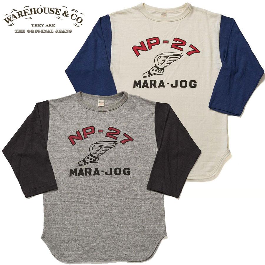 WAREHOUSE（ウエアハウス） Tシャツ Lot 4800 7分袖ベースボールT NP