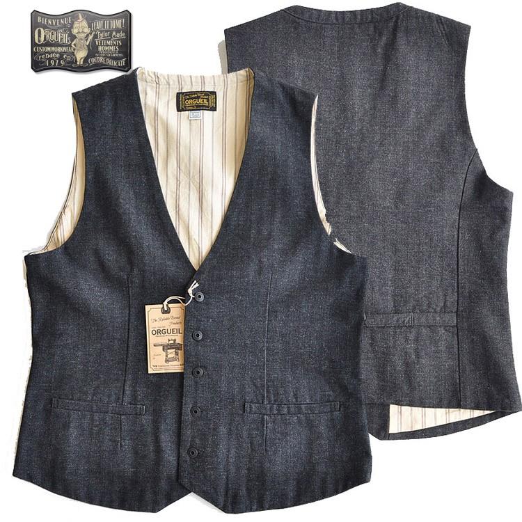 ORGUEIL（オルゲイユ） ベスト Workers Gilet ジレ メンズ OR-4142A