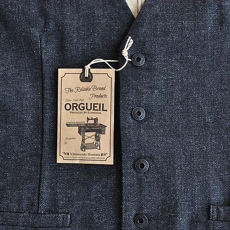 ORGUEIL オルゲイユ ベスト Workers Gilet ジレ メンズ OR-4142A