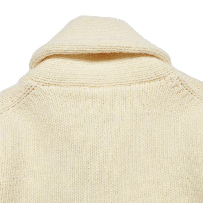 ORGUEIL オルゲイユ ウール ショールカラー ニットカーディガン 38