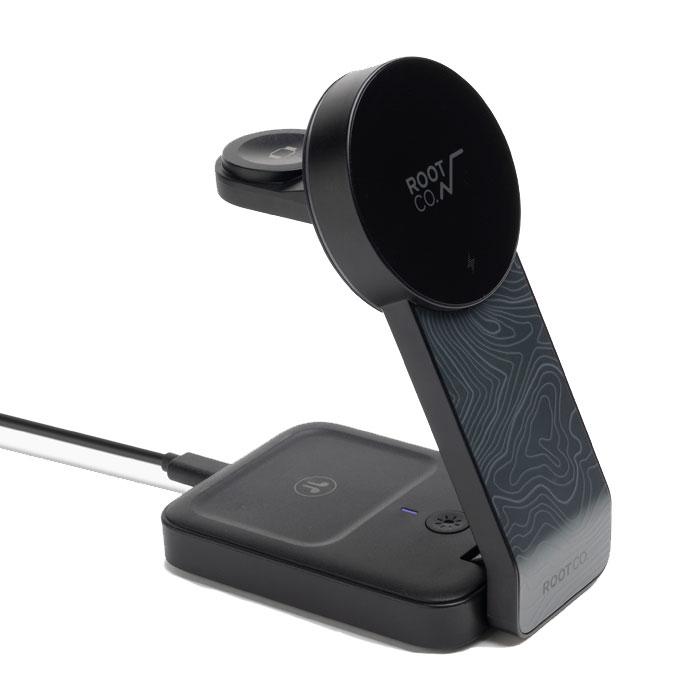 ROOT CO. ルート コー 3in1ワイヤレス充電スタンド PLAY EZ Fold - 3 in 1 Mag Safe Chargin ...