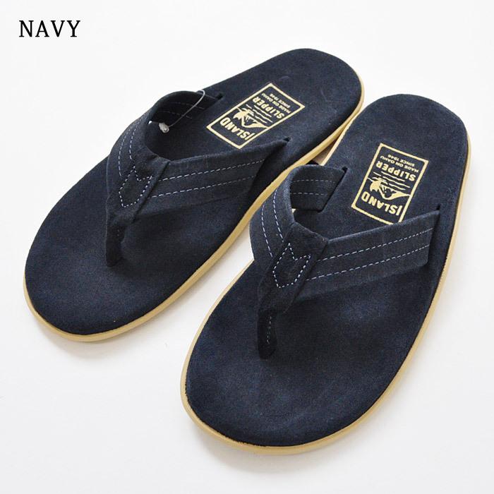 SLIPPER PB203 スエードフォレスト レザーサンダル ISLAND SLIPPER