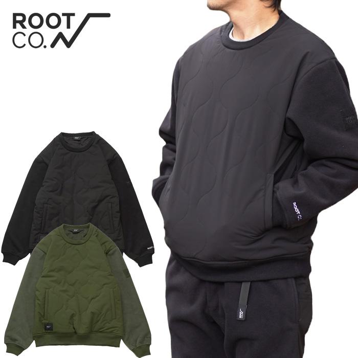 ROOT CO. ROOT CO ルートコー Crewneck Quilting Jacket クルー