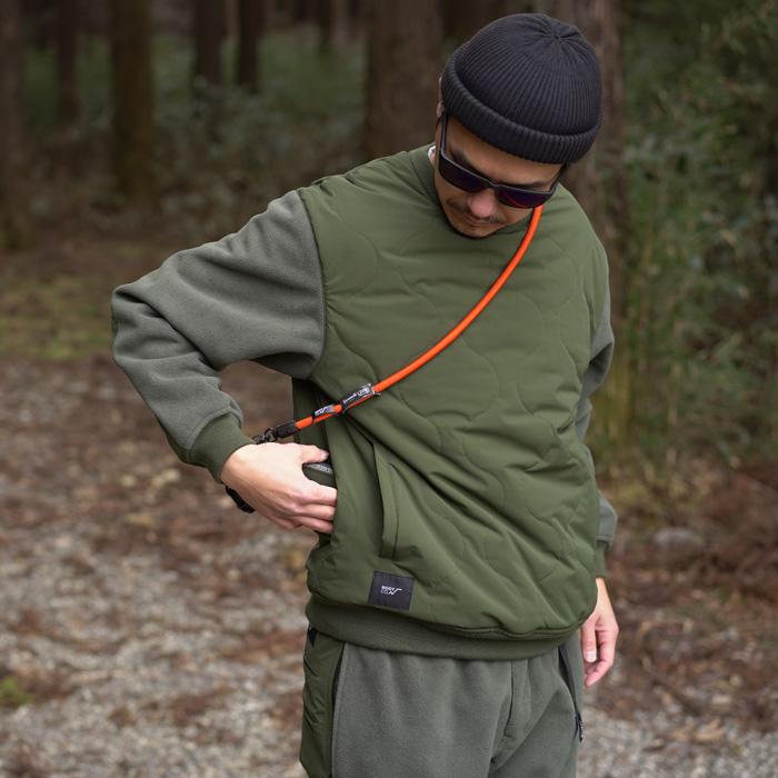 ROOT CO. ROOT CO ルートコー Crewneck Quilting Jacket クルー