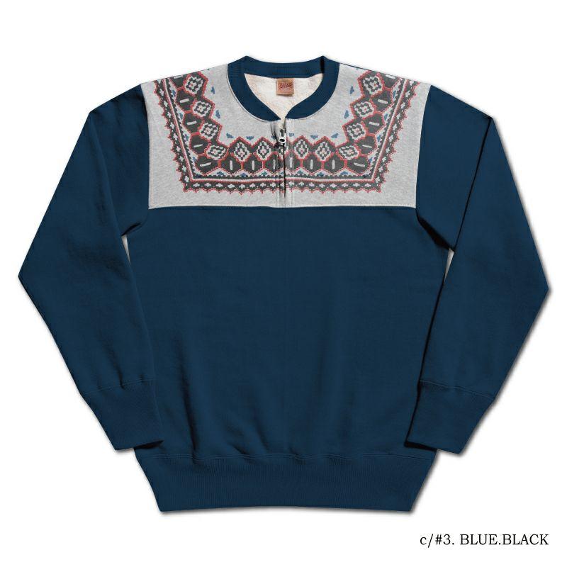 DELUXEWARE（デラックスウエア） スウェット S105-24A SNOW HALF ZIP