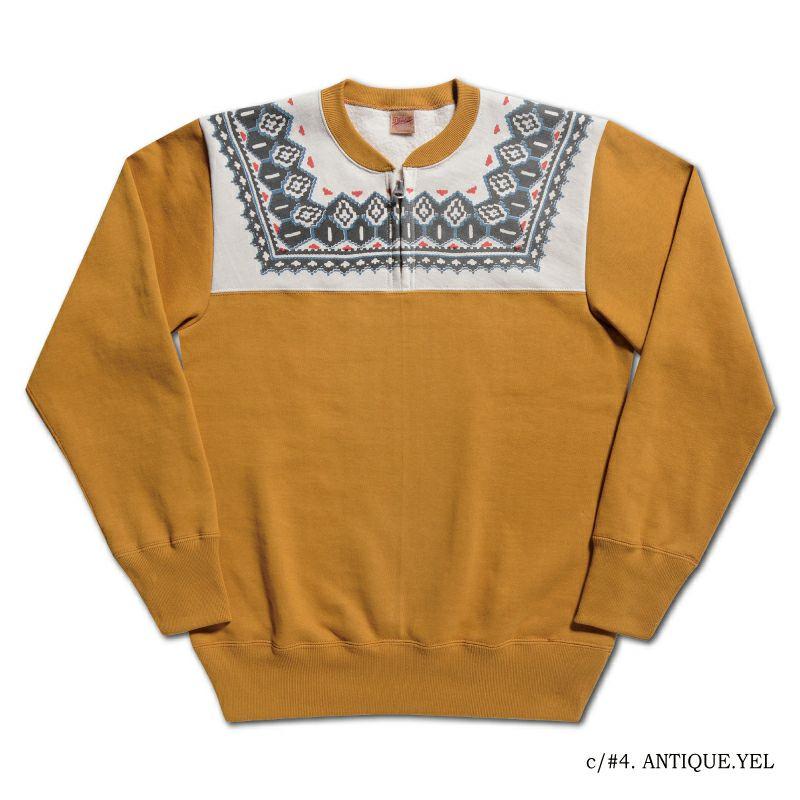 DELUXEWARE（デラックスウエア） スウェット S105-24A SNOW HALF ZIP