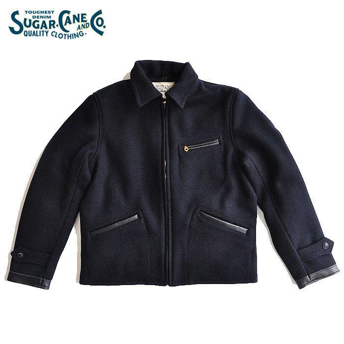 シュガーケーン　WOOL　MELTON　SPORTSJACKET　サイズ38 黒 SUGAR CANE シュガーケーン ジャケット 30oz. WOOL MELTON