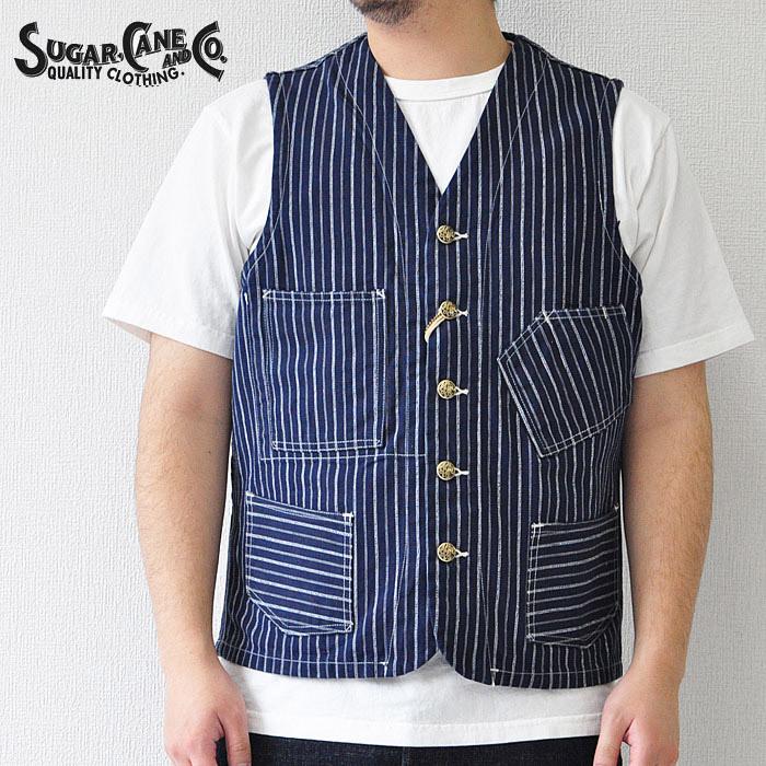SUGAR CANE シュガーケーン ベスト FICTON ROMANCE 9oz INDIGO