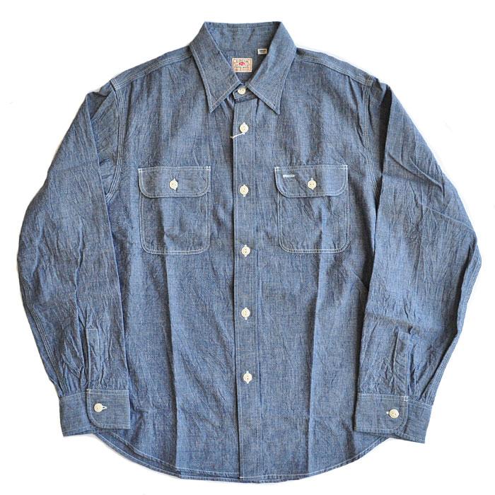 SUGAR CANE シュガーケーン シャンブレーシャツ BLUE CHAMBRAY WORK 