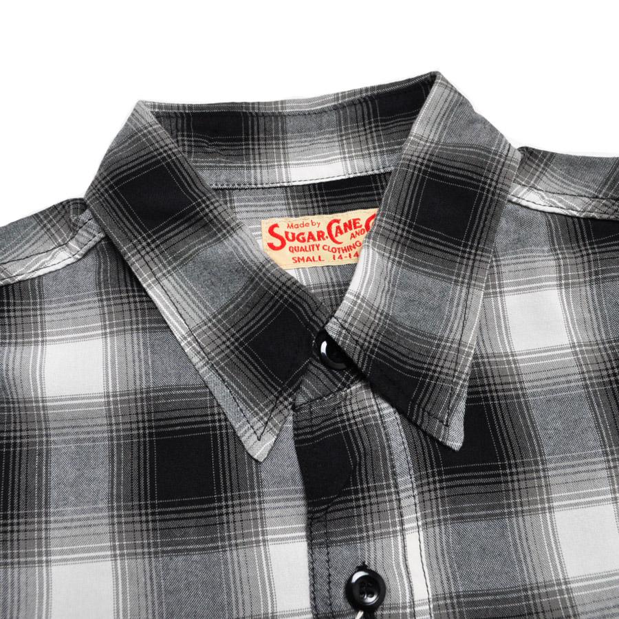 SUGAR CANE シュガーケーン シャツ SC39728 RAYON OMBRE CHECK S/S