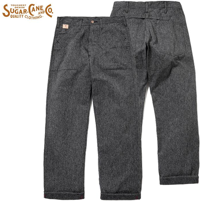SUGAR CANE シュガーケーン ワークパンツ SC41825 9oz. BLACK COVERT