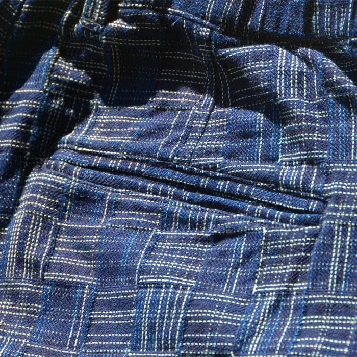 サムライジーンズ SAMURAI JEANS ショーツ SJSP22-IK 藍枷染め市松絣