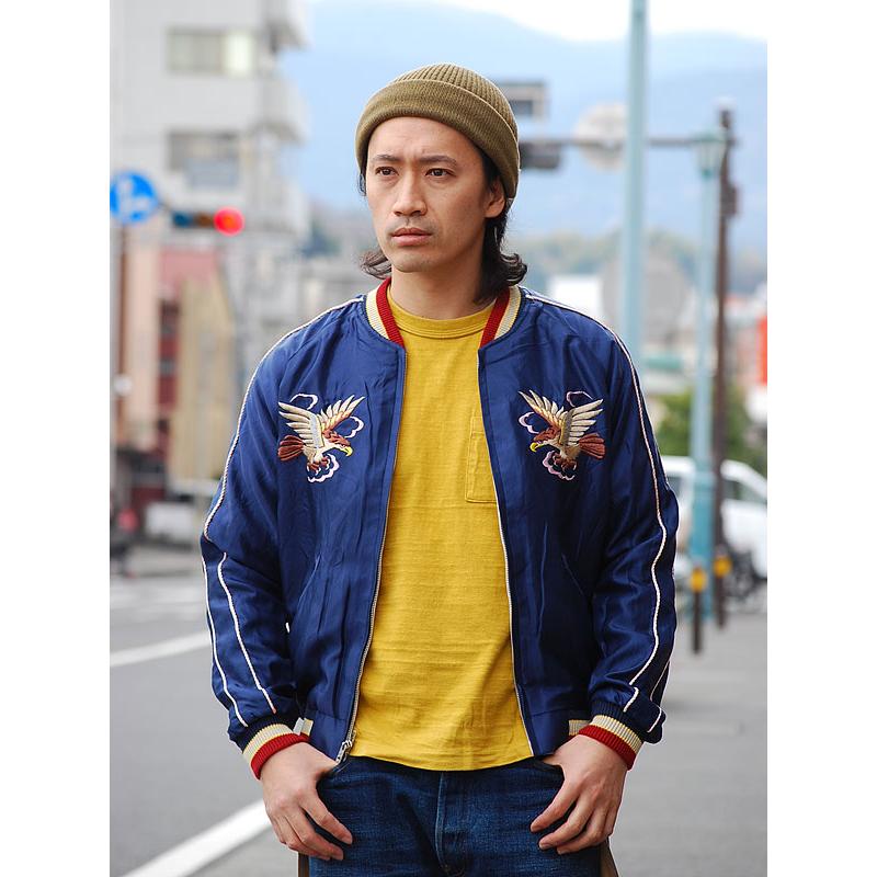 テーラー東洋 スカジャン TT15273-128 Early 1950s Style Acetate Souvenir Jacket EAGLE DRAGON & TIGER メンズ アメカジ テイラー東洋｜first-stadium｜03