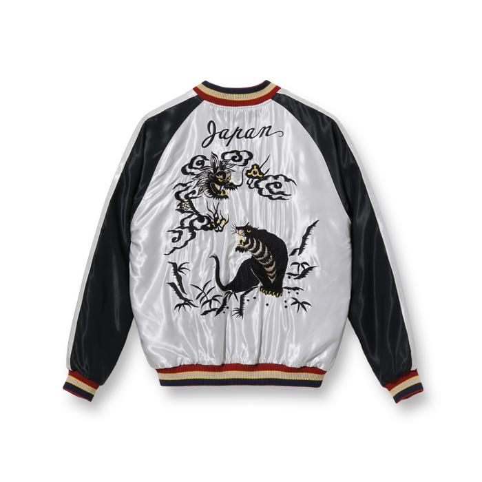 テーラー東洋 スカジャン TT15273-128 Early 1950s Style Acetate Souvenir Jacket EAGLE DRAGON & TIGER メンズ アメカジ テイラー東洋｜first-stadium｜06