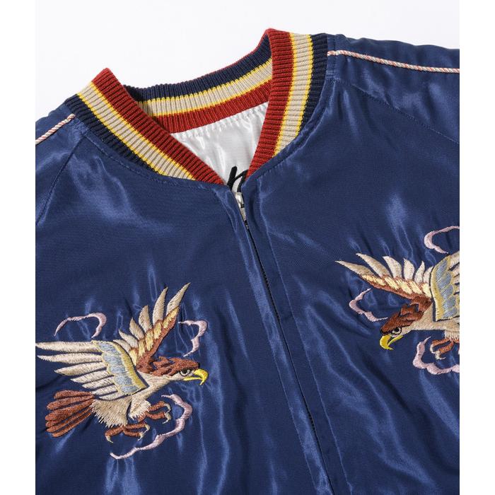 テーラー東洋 スカジャン TT15273-128 Early 1950s Style Acetate Souvenir Jacket EAGLE DRAGON & TIGER メンズ アメカジ テイラー東洋｜first-stadium｜07