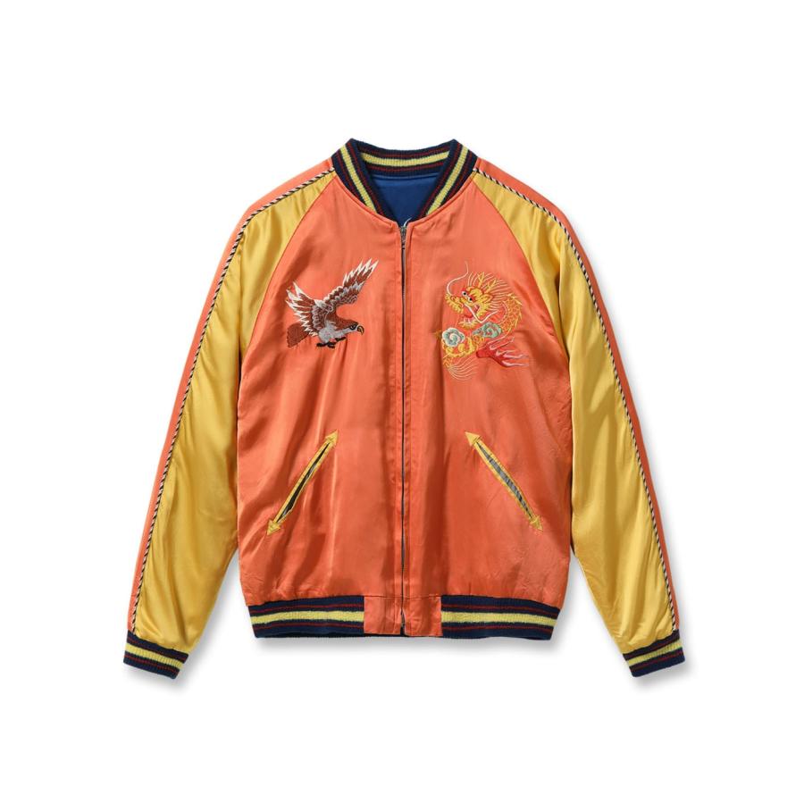 テーラー東洋 スカジャン TT15911-159 Late 1940s Style Acetate Souvenir Jacket KOSHO & CO Special Edition EAGLE & DRAGON × JAPAN MAP 港商の画像