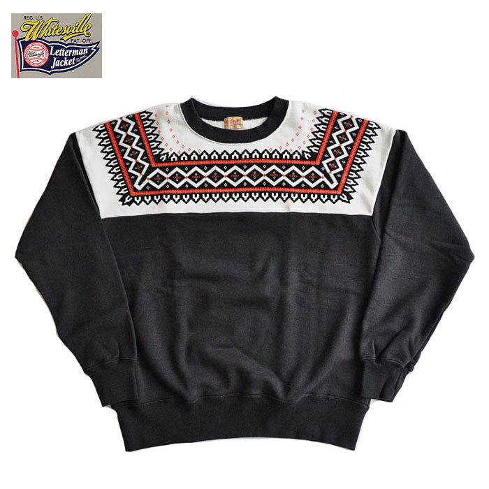 WHITESVILLE ホワイツビル 雪柄 スウェット SNOW PATTERN SWEAT WHITESVILLE ホワイツビル 雪柄 スウェット SNOW PATTERN SWEAT
