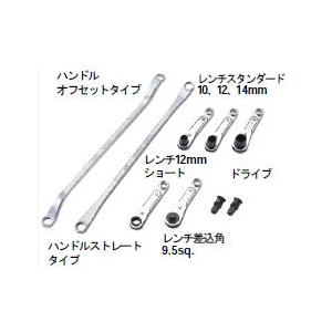 ATE107：【KTC】フリーポジションレンチセット | 