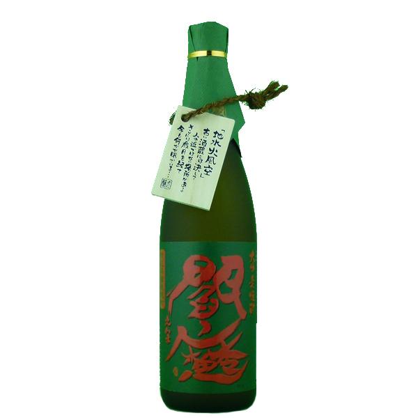【香ばしさとコクを内に秘めた絶品麦焼酎！】　常圧閻魔　黒麹　麦焼酎　常圧蒸留　25度　720ml | 老松酒造