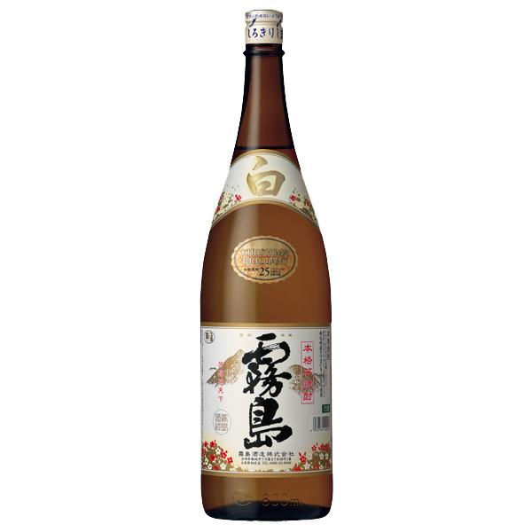 白霧島　白麹　芋焼酎　25度　1800ml瓶(1)｜first19782012