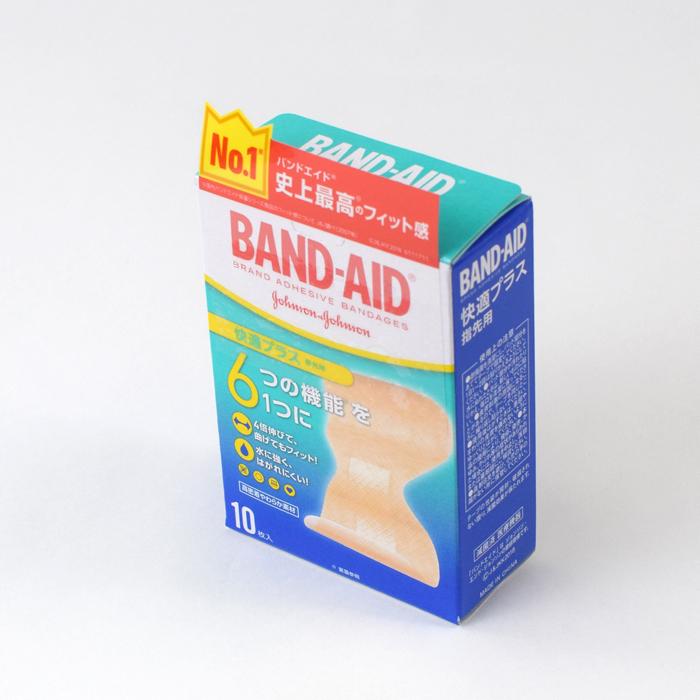 BANDーAID バンドエイド快適プラス 指先用 10枚入 絆創膏 BAND-AID 