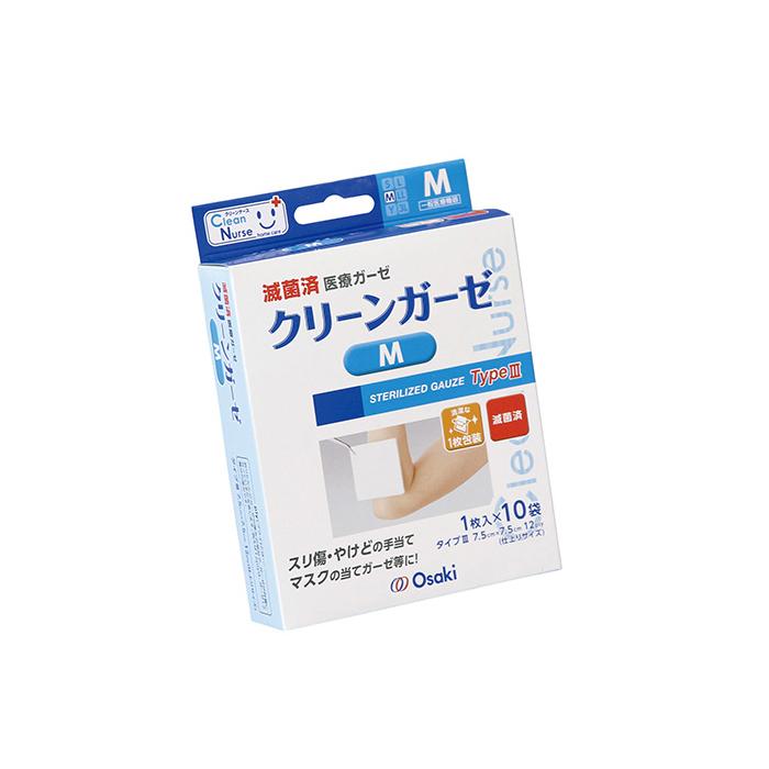 オオサキメディカル 滅菌クリーンガーゼIII 個包装 カットガーゼ 医療機器 タイプIII｜firstaid｜03