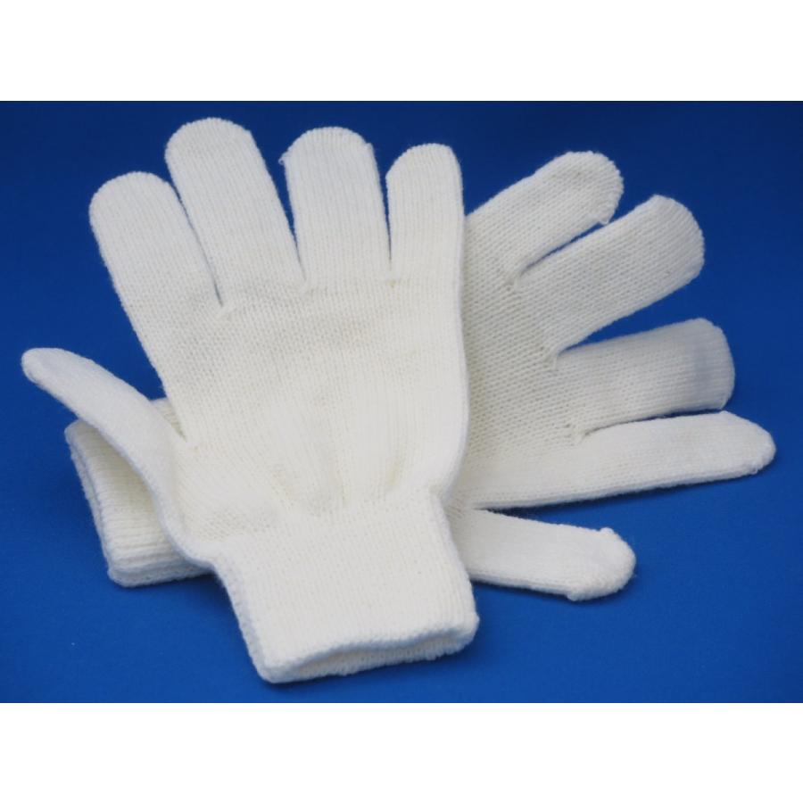 カラー軍手 清潔感のある白  6双までメール便配送対応 | 