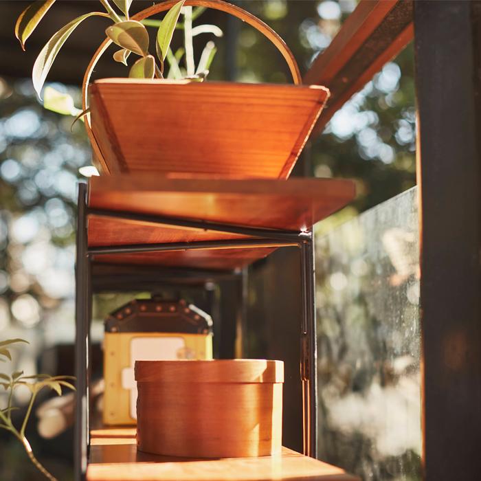 シェルフ ワイド インテリア 棚 収納 4段 天然木 おしゃれ  送料無料 東谷 GT-112 | 東谷 | 03