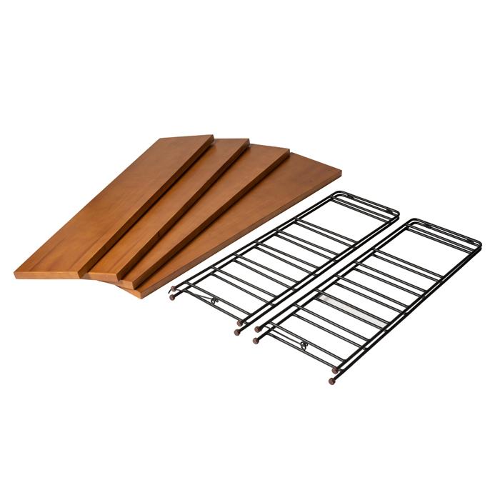 シェルフ ワイド インテリア 棚 収納 4段 天然木 おしゃれ  送料無料 東谷 GT-124 | 東谷 | 14