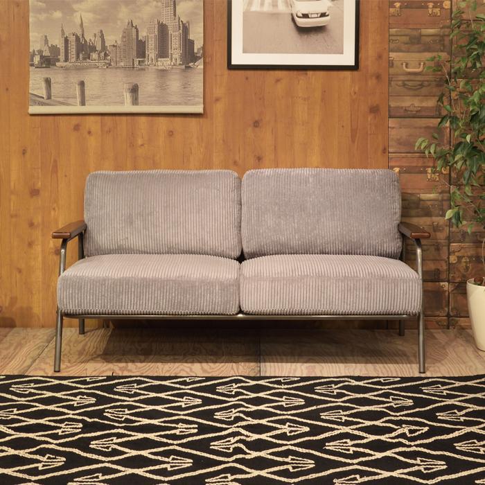 ソファー 2人掛け コーデュロイ 家具 ひとり暮らし 天然木 送料無料 東谷 HS-555 | 東谷 | 01