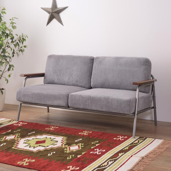 ソファー 2人掛け コーデュロイ 家具 ひとり暮らし 天然木 送料無料 東谷 HS-555 | 東谷 | 02