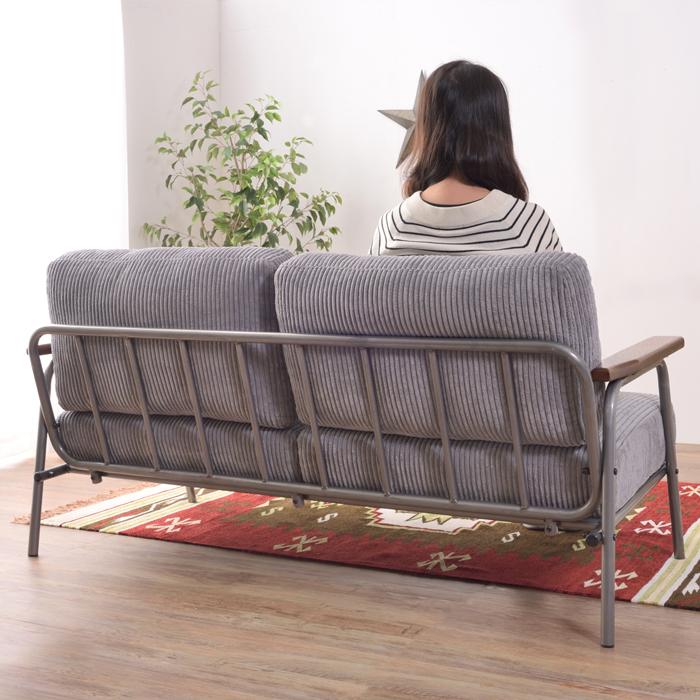 ソファー 2人掛け コーデュロイ 家具 ひとり暮らし 天然木 送料無料 東谷 HS-555 | 東谷 | 03