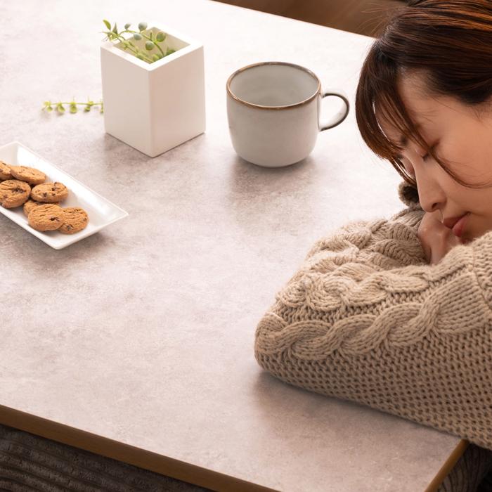 東谷 フラットヒーターコタツ こたつ テーブル 広々 机 家具 大理石