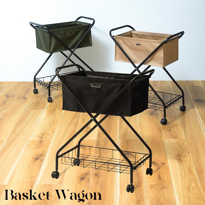 バスケットワゴン 家具 収納 バスケット 洗濯 おしゃれ 送料無料 東谷 MIP-83 | 東谷