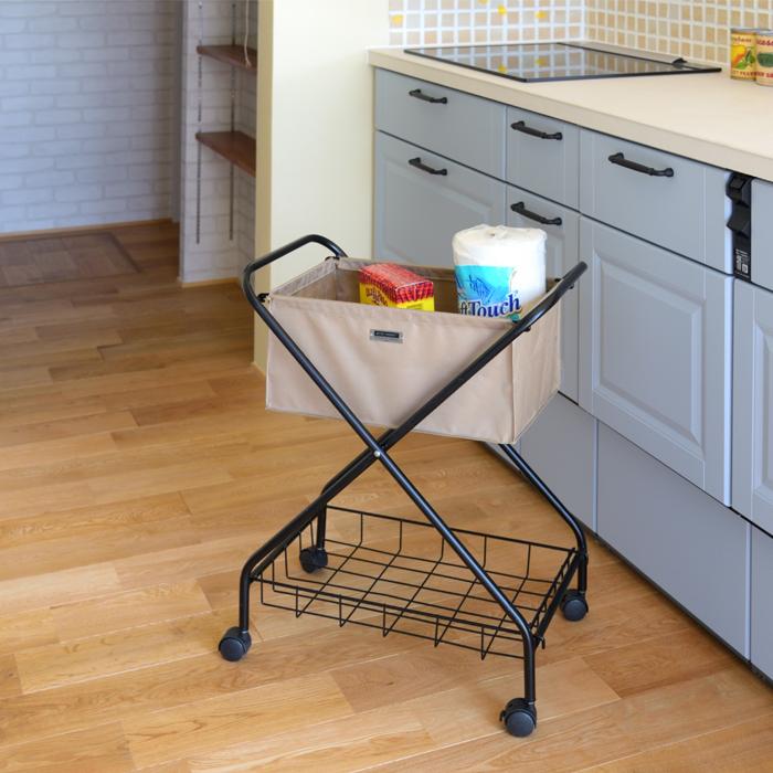 バスケットワゴン 家具 収納 バスケット 洗濯 おしゃれ 送料無料 東谷 MIP-83 | 東谷 | 04