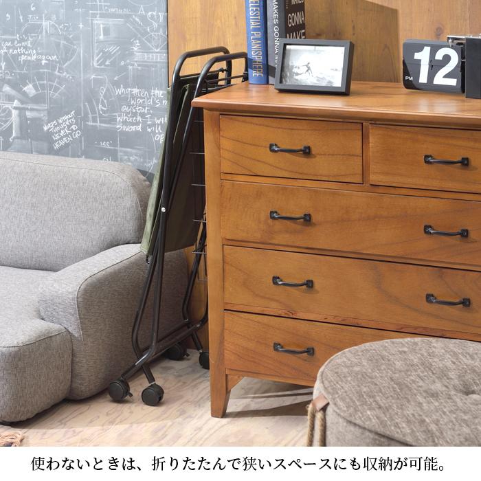 バスケットワゴン 家具 収納 バスケット 洗濯 おしゃれ 送料無料 東谷 MIP-83 | 東谷 | 17