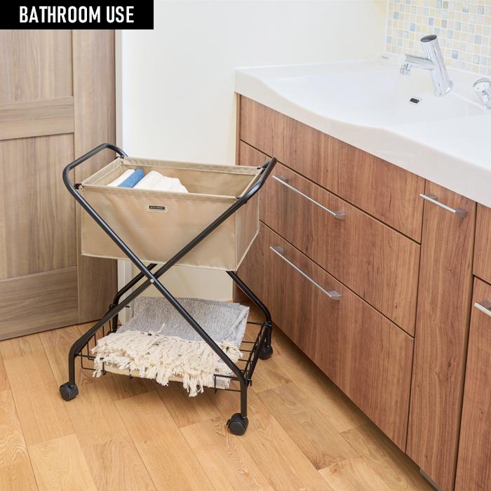 バスケットワゴン 家具 収納 バスケット 洗濯 おしゃれ 送料無料 東谷 MIP-83 | 東谷 | 09