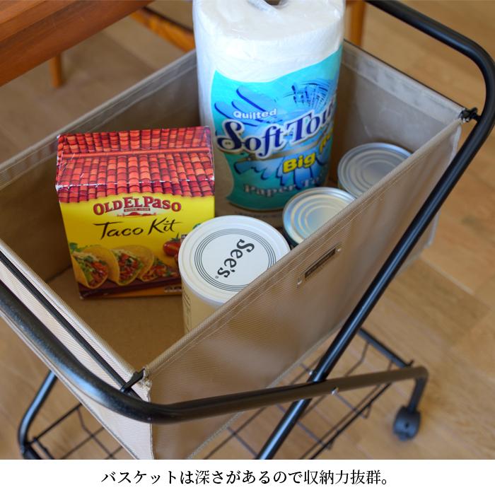 バスケットワゴン 家具 収納 バスケット 洗濯 おしゃれ 送料無料 東谷 MIP-83 | 東谷 | 12