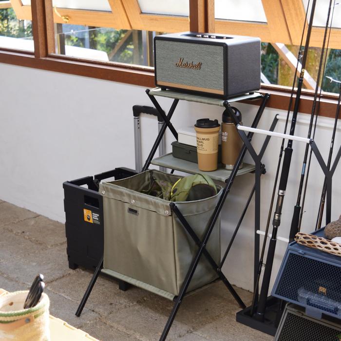 フォールディングマガジンラック インテリア 棚 収納 アウトドア 送料無料 東谷 MIP-99 | 東谷 | 04