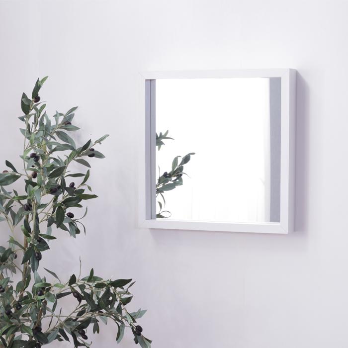 ミラー 鏡 壁掛け 置き ひとり暮らし 正方形 ウォルナット 送料無料 東谷 MU-034 | 東谷 | 03