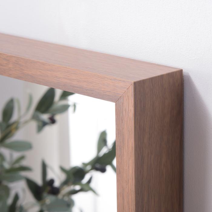 ミラー 鏡 壁掛け 置き ひとり暮らし 正方形 ウォルナット 送料無料 東谷 MU-034 | 東谷 | 07