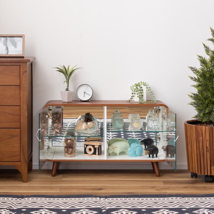 コレクションシェルフ ロータイプ 2段 棚 収納 送料無料 東谷 PT-613 | 東谷 | 04