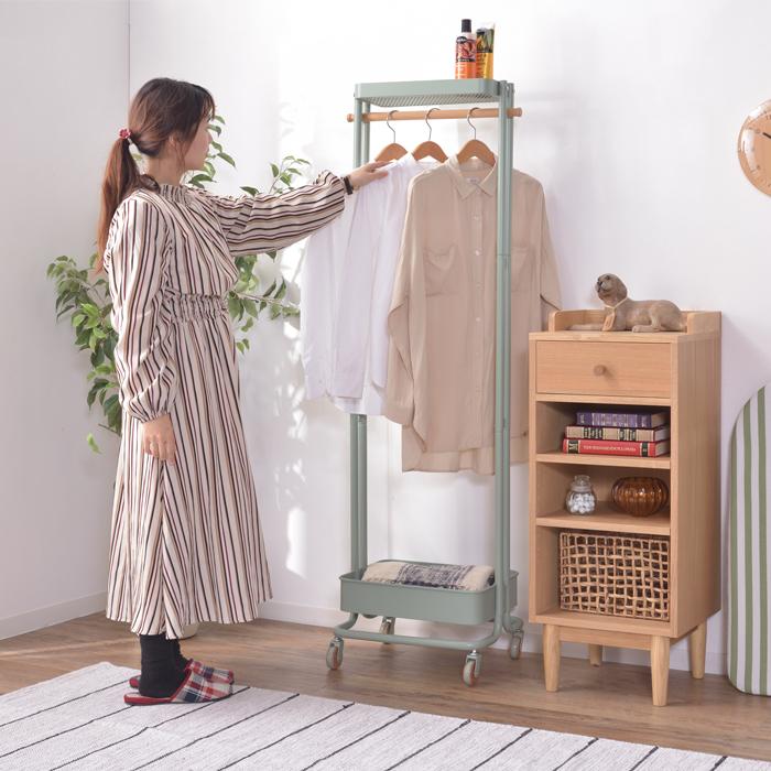 ハンガーワゴン 家具 ひとり暮らし スツール  折り畳み 送料無料 東谷 PW-55 | 東谷 | 09